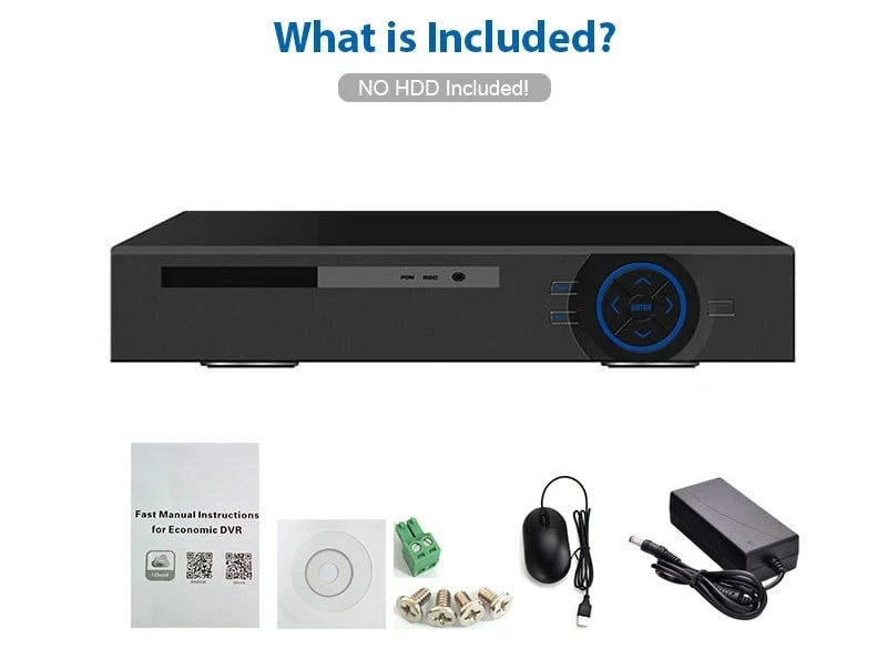 4ch 4k H.265 Plug and Play PoE NVR With 4CH DC 48V POE Output