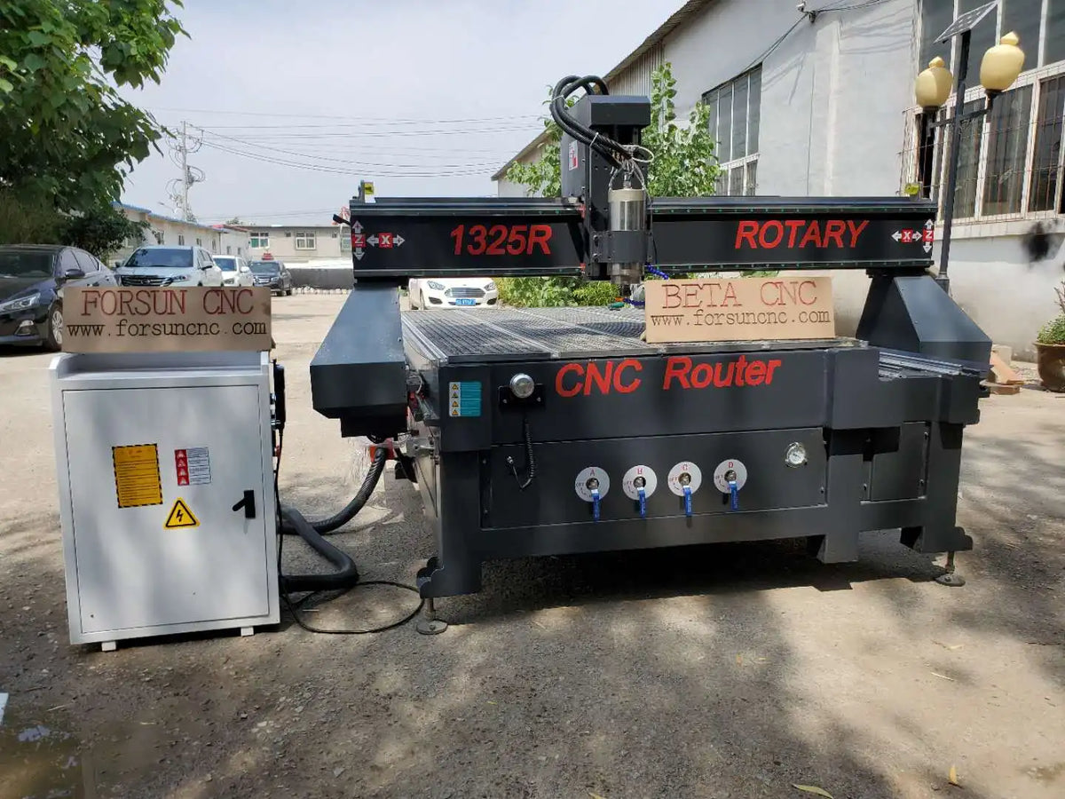 1325 High Speed 4 Axis Cnc Rotary Wood Router Made in China With T-slot Table