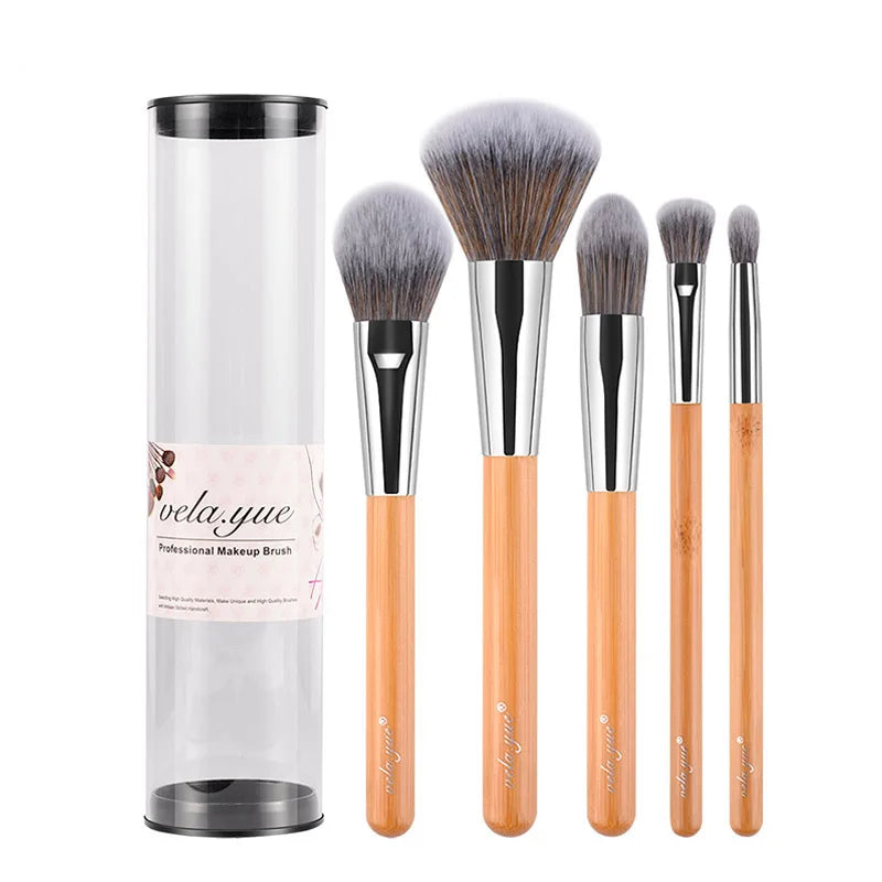 Vela.Yue Makeup Brush Set 18/10/5pcs Full Function Powder Foundation Blusher Bronzer Eyeliner Shadow Brow Lip Gloss Beauty Tool