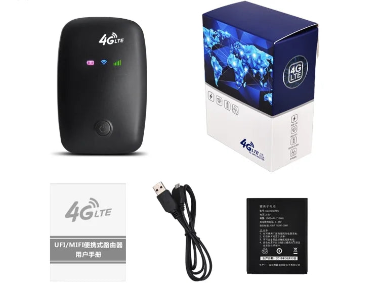 Wireless Wi-Fi Portable LTE 4G Router with SIM Card Slot