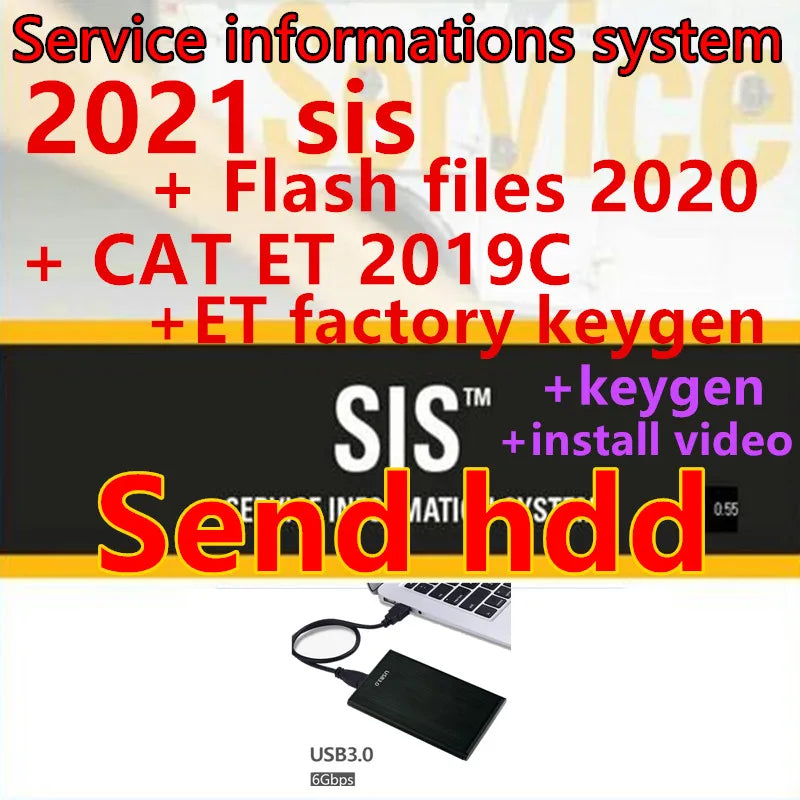 2021 SIS Software + Cat ET 2019C Electronic Technician 2021 SIS for Red Cat Service Information System Repair Software Free Keyg