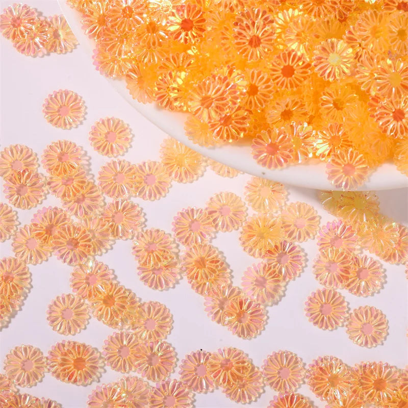 500g/bag 9mm Daisy Sequins - Glitter Flakes for Slime Filling, Nail Art & Phone Case Decor, DIY Resin Craft Accessories