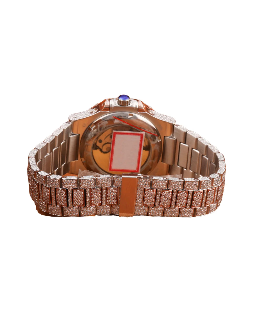 Top Best Quality Daily Strong Use Moissanite Round Cut Diamond Watch Full White Gold Dial Ready Stock Quartz Watches