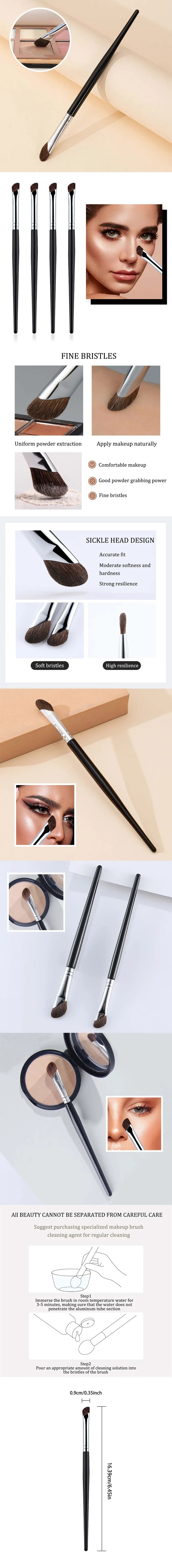 3D Nose Shadow Brush Facial Contour Makeup Brush Soft Head Blush Highlight Korean Cosmetics Female Facial Beauty Tools
