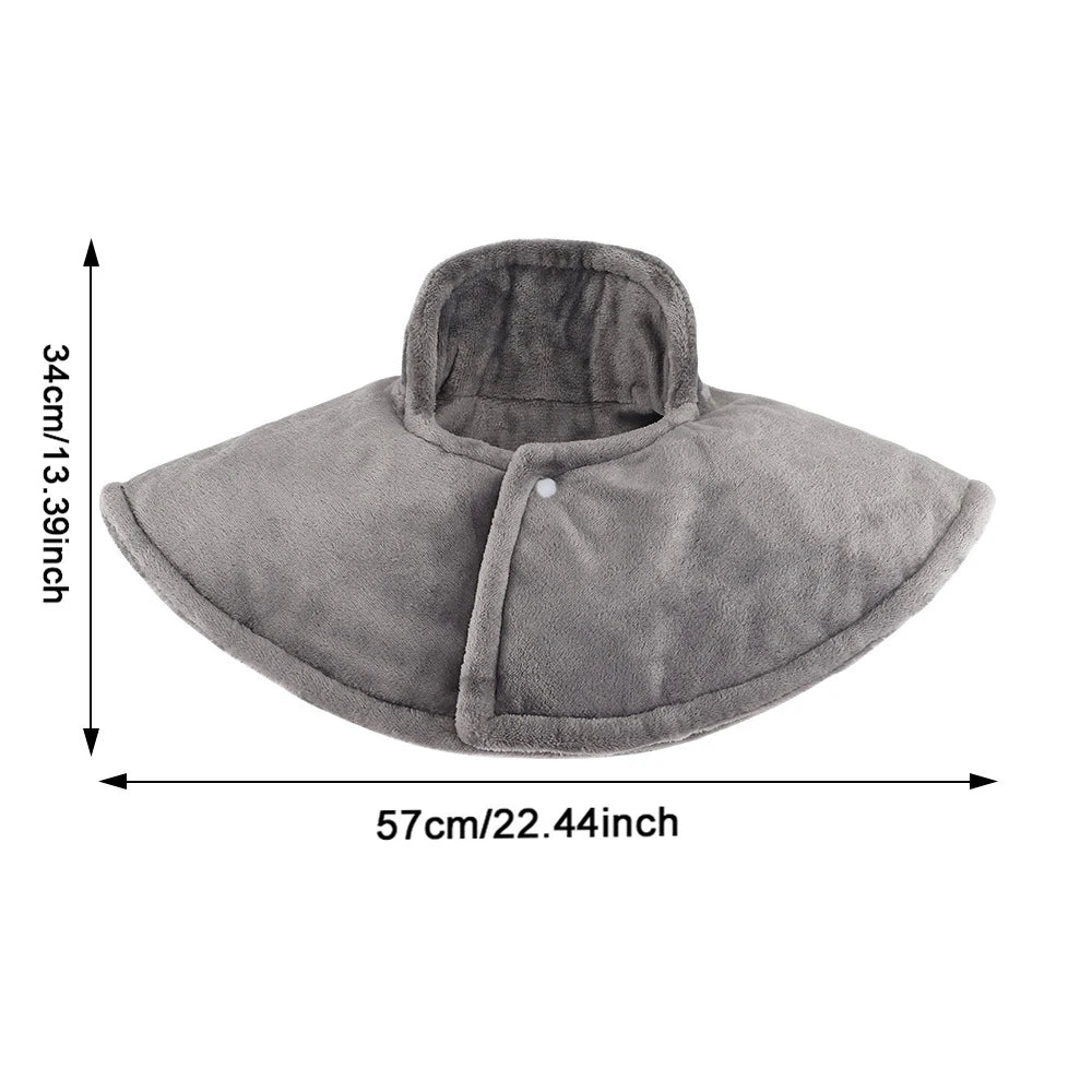 Electric Neck Massager Vibration Shawl 9 Levels Hot Compress Neck Winter Warm Back Tool Relax Brace Multi Functional Heating Pad