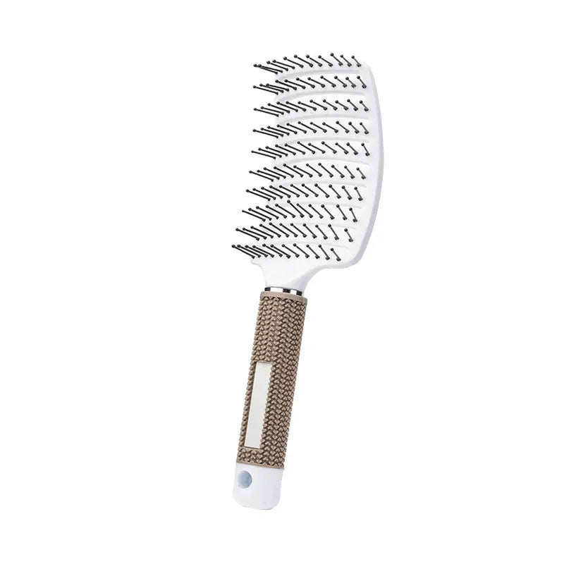 Hair Brush Scalp Massage Comb Hairbrush Bristle;Nylon Women Wet Curly Detangle Hair Brush for Salon Hairdressing Styling Tools