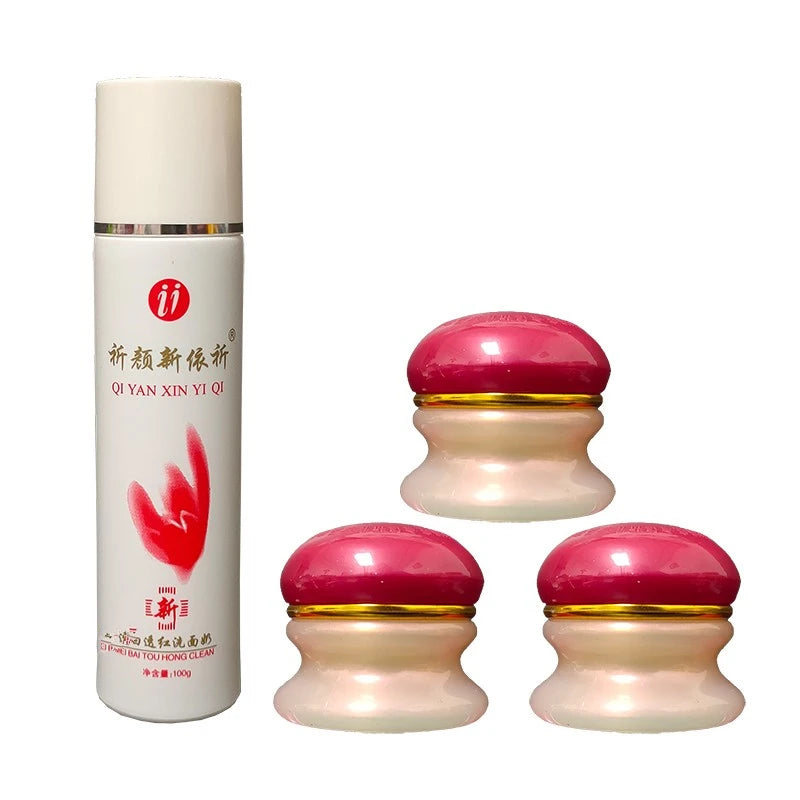 Original Yiqi Beauty Red Cover Set ABC Cream Bai Li Tou Hong Effective 7 Days Female
