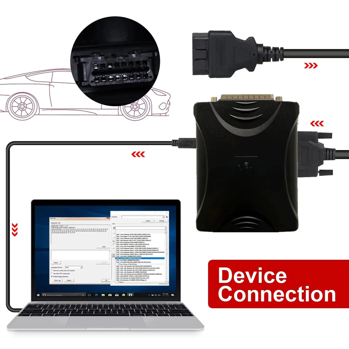 New PCM Flash Can Replace SM2 Pro Programming Tools, Full Set of Accessories, Without SM2 Software