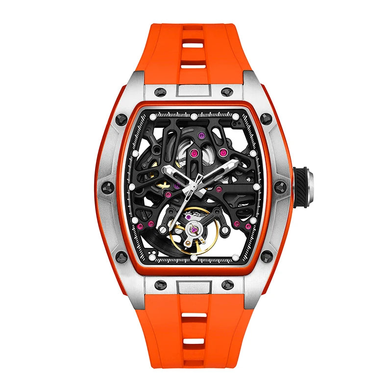 Mechanical Watch 2026 Luminous Transparent Steel Case Tourbillon Automatic Luxury Skeleton Dial Wholesale Gorman Watch