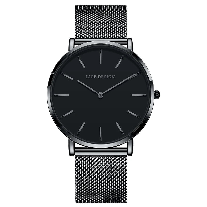 Reloj LIGE 2025 TOP Elegant Women's Watch Fashion Simple Ladies Watch Dress Gift Quartz Waterproof Watch for Women montre femme