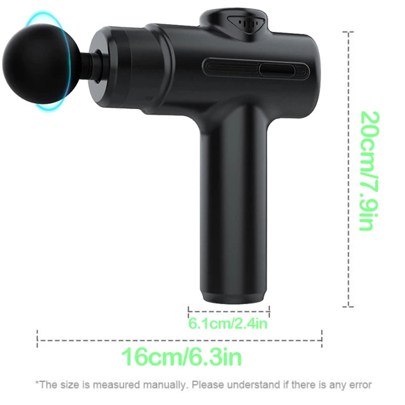 Electric Massage Gun Deep Tissue Facial Massgaer 8 Heads Arms Back Leg Muscle Relaxing For Body Back Arm Sport Fitness