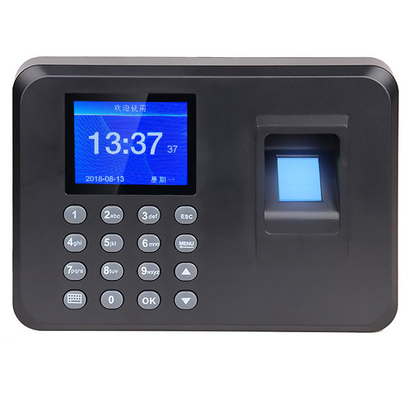 Youku H1 Fingerprint Attendance Machine Hand Fingerprint Admission Card Machine English Foreign Trade Export Sign-in to Send U Disk