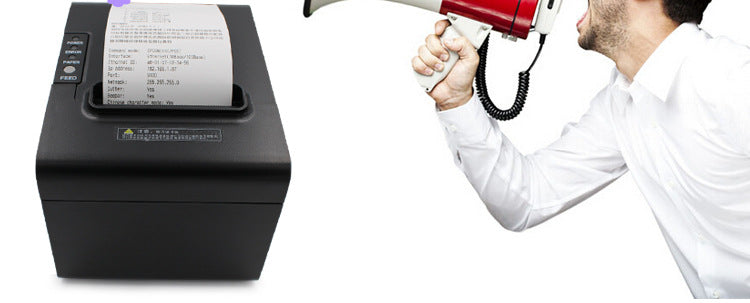 Youku 80250 High-Speed 80mm Thermal Receipt Printer with Cutter, Meituan Takeout Receipt Printer, Kitchen Printer