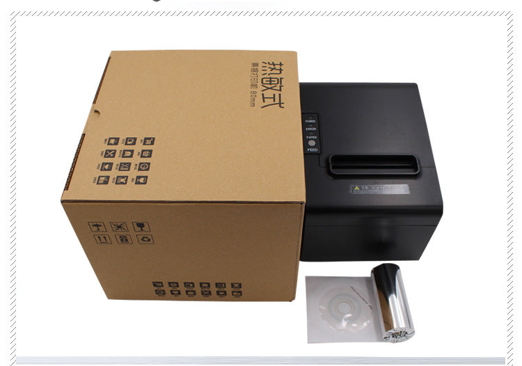 Youku 80250 High-Speed 80mm Thermal Receipt Printer with Cutter, Meituan Takeout Receipt Printer, Kitchen Printer