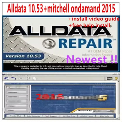 2026 Hot AllData 10.53 Software + Mitchell L On Demand 5 Auto Repair AllData Software All Data Car Software with Wiring Diagram