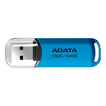 ADATA C906 64GB USB Flash Drive 2.0 Micro USB Stick Mini Plastic Shape Blue AC906-64G-RWB Gift Box Packaging