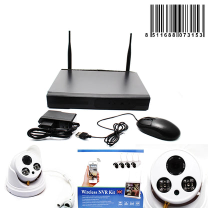 ONTECK Wireless NVR Kit 1080P H.264 HDMI Output Bullet Cameras Security System Surveillance Set