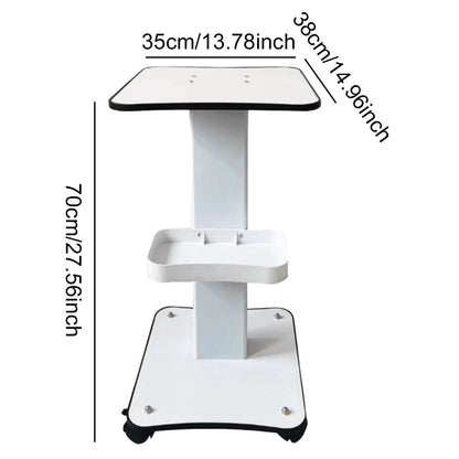 Beauty Instrument Beauty Salon Special Trolley Modern Simple Mobile Tool Cart Storage Rack 3 Tier Beauty Rolling Cart For Beauty