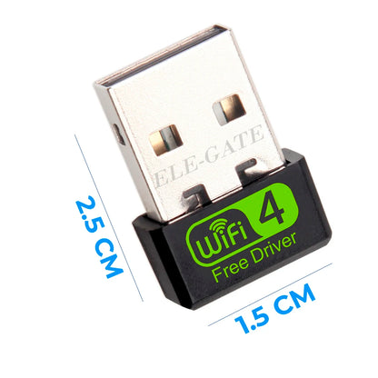 ELE-GATE WL.06D 2.4GHz 150Mbps USB2.0 External WiFi Adapter for Computers/Laptops-in Stock!