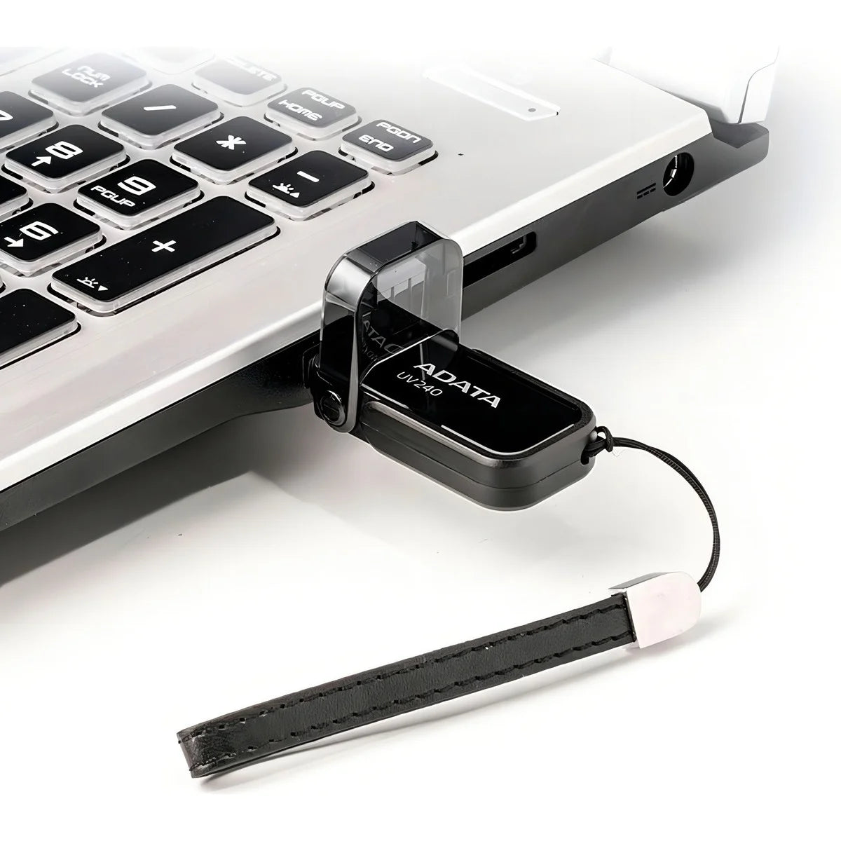 Adata UV240 64GB USB Flash Drive 2.0 Negro Memory Pen with Engraved Logo and with Sliding Lid Plastic Gift Box Packaging