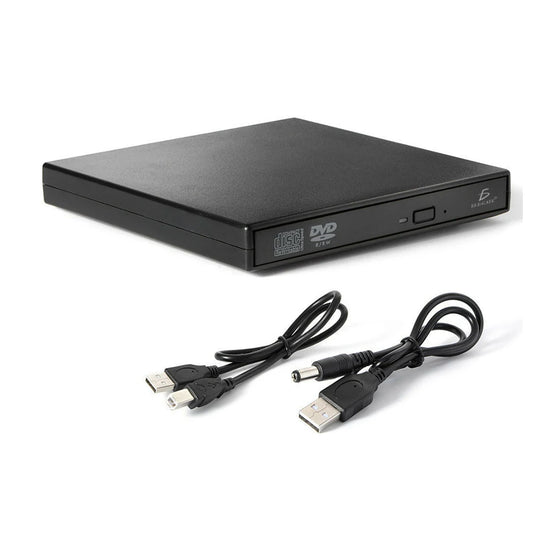 Lector CD Y DVD Slim USB Para Laptop Pc Burner Y Player Con Funcion De Lectura Y Escritura Tray Type External DVD-RW Apto Para