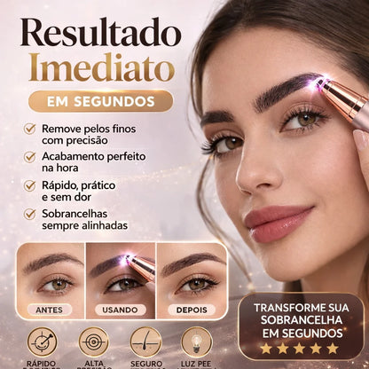 Caneta Elétrica Removedor De Pelos Sobrancelha E Rosto Recarregável Portátil Design Preciso E Suave