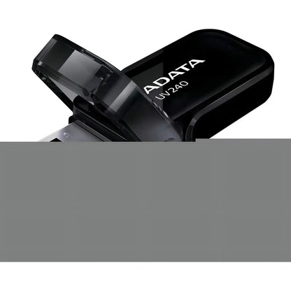 Adata UV240 64GB USB 2.0 Flash Drive Black Pendrive Style with Sliding Lid Plastic Material