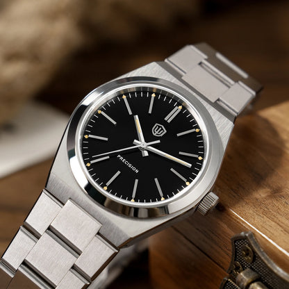Watchdives Quartz Watches VH31 Sweep Movement New Sapphire Luxury Watch 37mm BGW9 Luminous 100m Waterproof Mens Watch