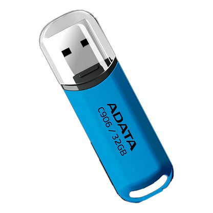 Adata C906 Needle Line 32GB USB Flash Drive 2.0 Blue Micro USB for Promotional Use Plastic Case with Printed Logo