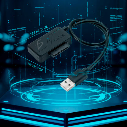 USB 2.0 to Slimline SATA 13-Pin DVD-RW Adapter Cable for Laptop Optical Drive 480 Mbps Speed Model CON.YM06