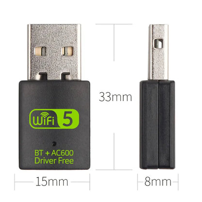 Wholesale Driver Free AC600 WiFi & BT Adapter Realtek RTL8821CU 2.4GHz/5.8GHz Dual Band Tarjeta De Red