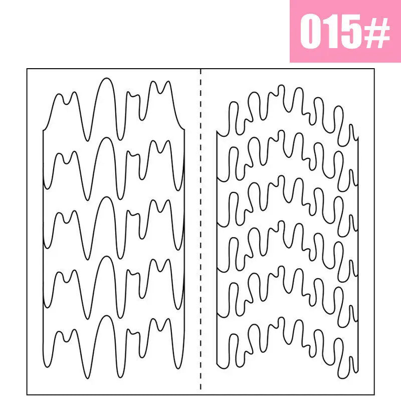 2 Sheets White French Manicure Strip Nail Art Form Fringe Tip Guides Sticker DIY Line Tips Decoration Tool