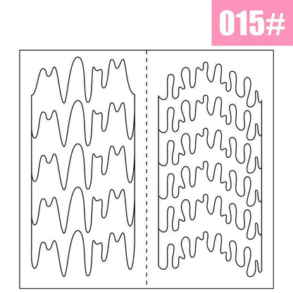 2 Sheets White French Manicure Strip Nail Art Form Fringe Tip Guides Sticker DIY Line Tips Decoration Tool
