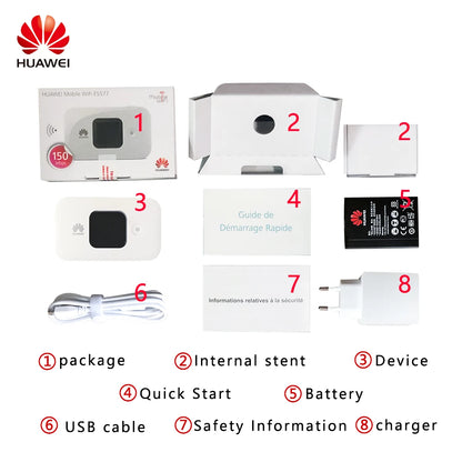 Unlocked Huawei E5577s-321 Router 150Mbps 3000mAh Battery Modem huawei E5577 Hotspot E5577s-932 Pocket Router