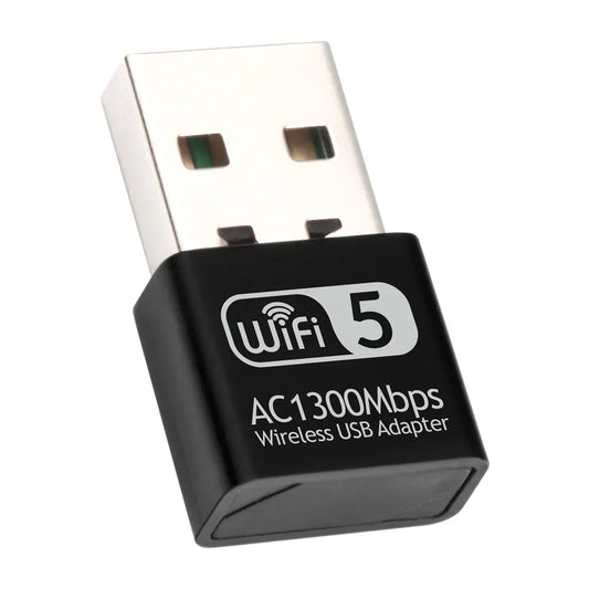 Factory Price 1300Mbps Wireless Network Card Dual Band AC1300 5GHz USB WiFi Adapter for PC Laptop