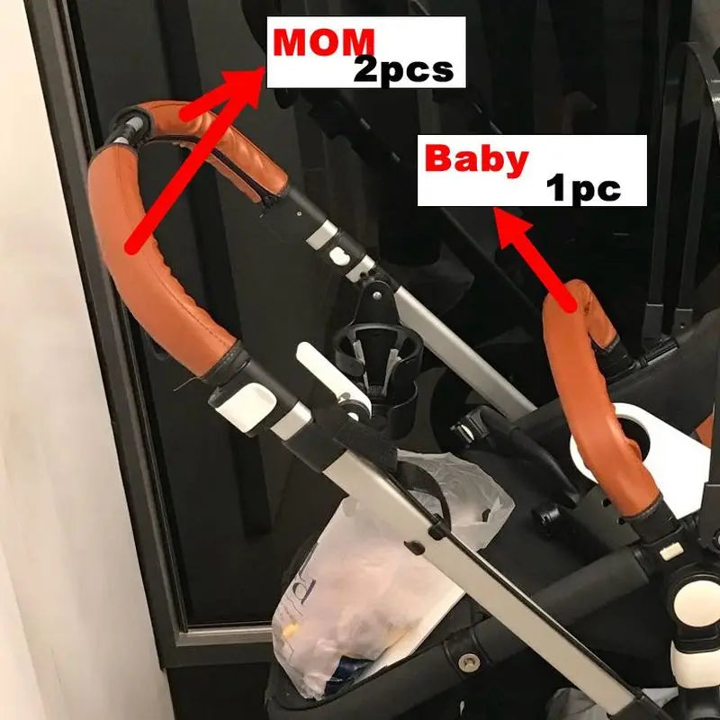 Baby Strollers Handle Cover For Bugaboo Cameleon 1 2 3 Plus Pram Accessories Pu Protective Case Armrest Covers Customization