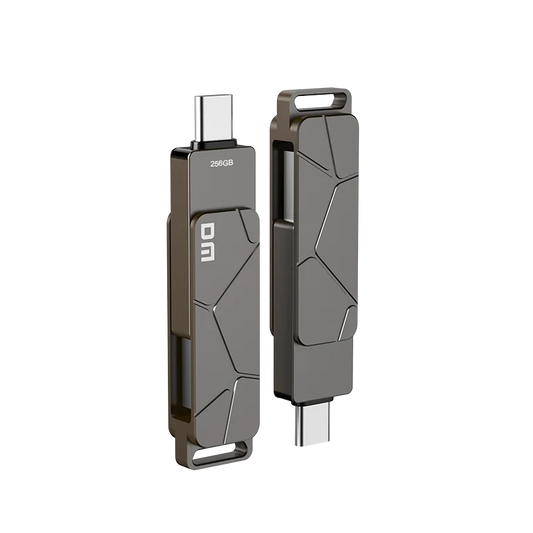 DM Type C USB3.2 Flash Drive PD198 64G 128G 256G with Dual Port for Type C Smartphone and Computer