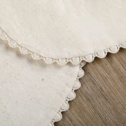 Cotton Gause Baby Bibs Solid Color Absorbent Baby Tassel Bib Newborn Burp Cloths Bandana Scarf for Kids Baby Girls Feeding Item