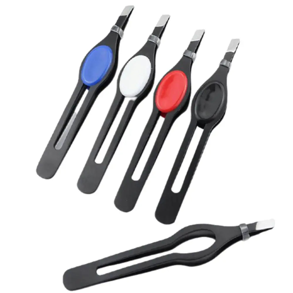 Makeup Tool Hair Beauty Fine Eyebrow Tweezer Slanted Hairs Puller Eye Brow Clip