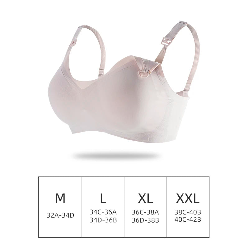 Comfortable Seamless Breast Feeding Bra Wire Free Nursing Bra Front Opening Maternity Special Breastfeeding Underwear Breathable