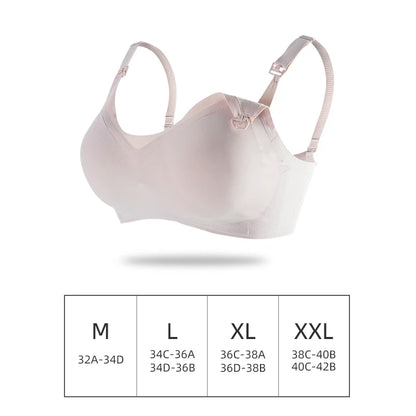 Comfortable Seamless Breast Feeding Bra Wire Free Nursing Bra Front Opening Maternity Special Breastfeeding Underwear Breathable