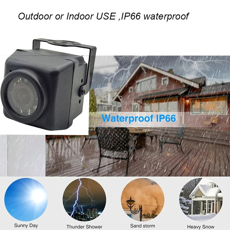 Camhi 2MP 5MP Mini Waterproof IP67 TF Card Slot 940NM IR Night Vision IP Camera Wifi Outdoor For Car Vehicle Fleet&Bird Nest