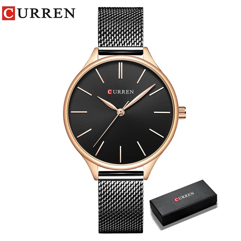 CURREN Hot Fashion Simple Style New Ladies Bracelet Watches Women Dress Wristwatch Quartz Female Clock Gifts relogios feminino