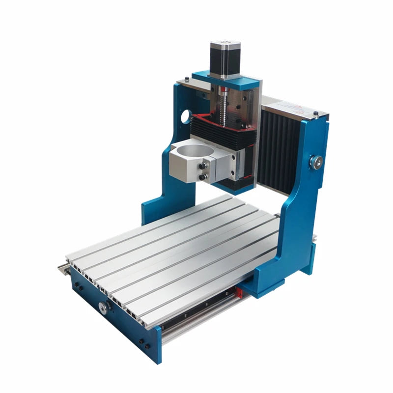 Mini DIYCNC Frame Linear Guideway 6040/3040 with Stepper Motors CNC Vice 80mm Spindle Clamp 4 Axis for CNC Wood Router Lathe Kit