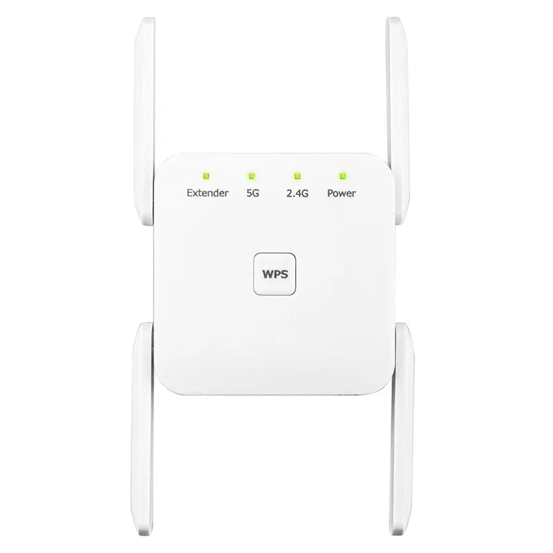 Factory Price Dual Band 4 Antenna 1200Mbps Wifi Repeater Wireless Signal Extender for 5G Router