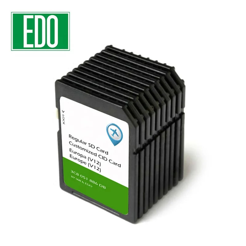 8GB CID SD Card for Navigation RNS310 CID SD Card Navi AS Europa West 2020/2021 Blank Card Support Changeable CID