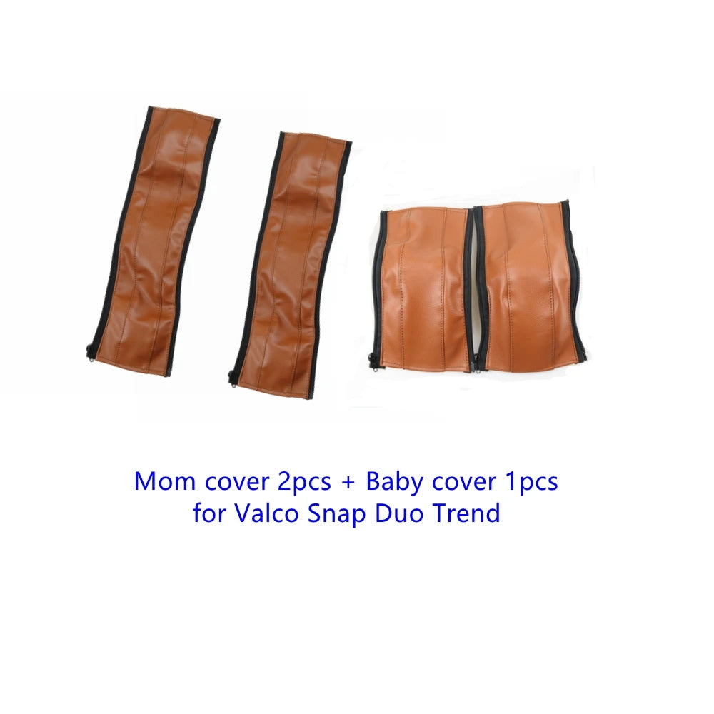 Baby Stroller Leather Cover For Valco Snap Duo Trend Pu Handle Protective Case Handle Bumper Armrest Covers Carriage Accessories