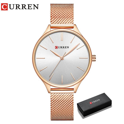 CURREN Hot Fashion Simple Style New Ladies Bracelet Watches Women Dress Wristwatch Quartz Female Clock Gifts relogios feminino