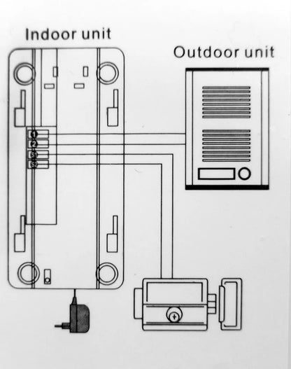 Door Phone System, Doorbell Intercom Entry System, Wired Intercom Doorbell Kits, Door Intercom, Support Unlock Door Release