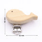 5PCS Wooden Rabbit Pacifier Clip Baby Accessories Wooden Animal Pacifier Metal Holder Elephant Pacifier Wooden Baby Teeth